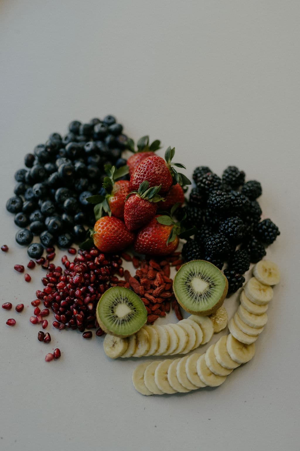 Fresh topping ingredients